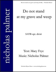 Do not stand at my grave and weep SATB choral sheet music cover Thumbnail